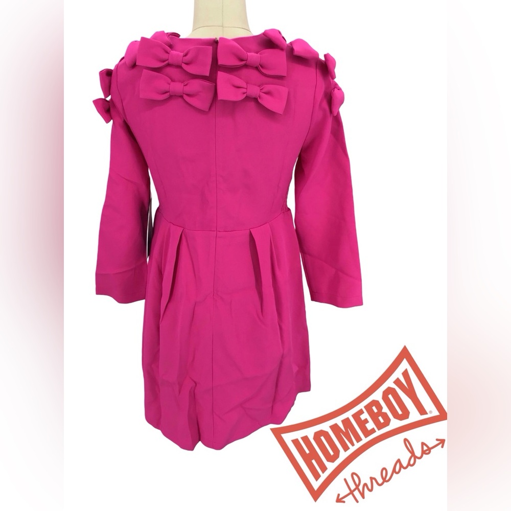 NWT- Tuckernuck Fuchsia Dress with Elegant Details Size L - Picture 2 of 3